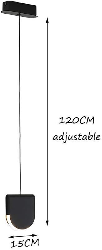 Light Lamp Chandelier Nordic Restaurant Corridor Aisle Chandeliers Creative Study Bedroom Bedside Led Single Head Pendant Light [Energy Class a +],White Light