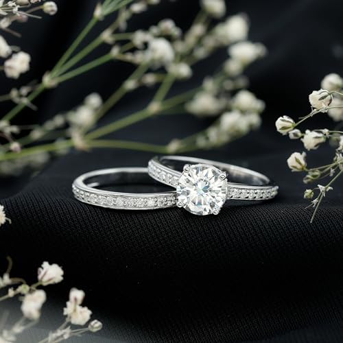 Certified Lab Grown Diamond Bridal Ring Set, Ef-Vs Quality, Diamond Engagement Ring with Wedding Band - Ready To Gift2
