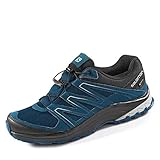 salomon gore tex kinder Wasserfestes Textilmaterial SALOMON L40923200 Herren Sollia Gore-TEX® Outdoorschuh aus Nylonmeshmaterial, Groesse 44 2/3, blau/schwarz