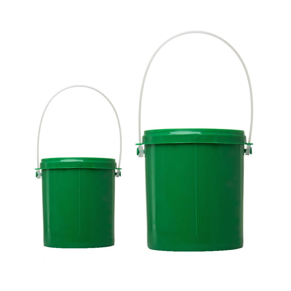 KONGER Secchio Porta Esche Verdi – 2 Pezzi In Plastica Per Vermi Da Pesca