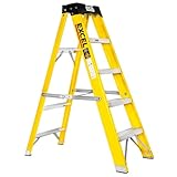 Excel Electricians Fibreglass Step Ladder 5 Tread 1.3m Heavy Duty