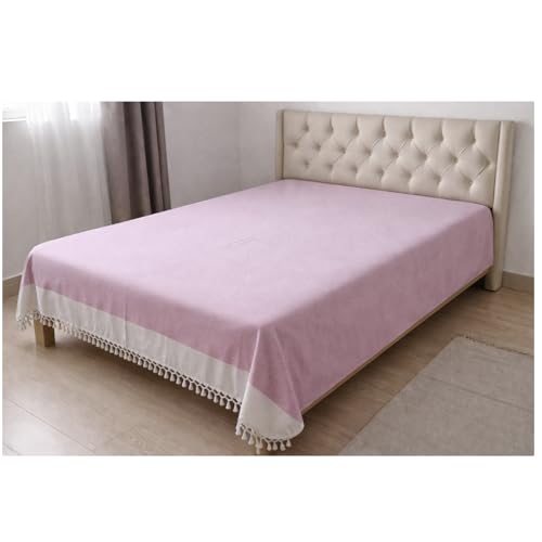 Image of Khadi Handloom Handmade 210TC Single Bed Sheet Cotton 7.5X5 feet Superfine Premium Cotton bedsheet Single Bed Single Pack