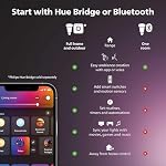 Philips Hue Bloom Smart Table Lamp, White - White and Color Ambiance LED Color-Changing Light - 1 Pack - Control with Hue App - Works with Alexa, Google Assistant, and Apple Homekit