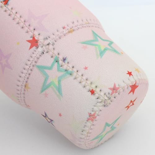 Image of 3 Pack Reusable Iced Coffee Sleeves - Xumbtvs Insulator Sleeve for Cold Beverages, Neoprene Coffee Cup Holder (Stars)