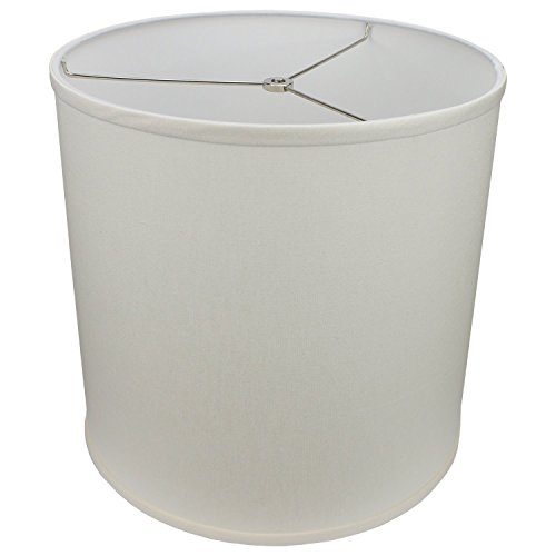 New Deal FenchelShades.com 14" Top Diameter x 14" Bottom Diameter 14" Height Cylinder Drum Lampshade USA Made (Cream)