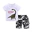 Twill Shorts Set White