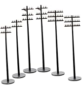 Uonlytech 30pcs Micro Landscape Telegraph Poles Ho Scale Train Accessories The Train Decor Miniat...