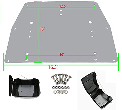 Tour Pack Pack Trunk Base Plate Inner Reinforcement Metal Plate Fit for Harley Davidson Touring Models FLT FLHT FLHTCU FLHRC Road King Street Glide Road Glide Electra Glide Ultra-Classic 1993-2013