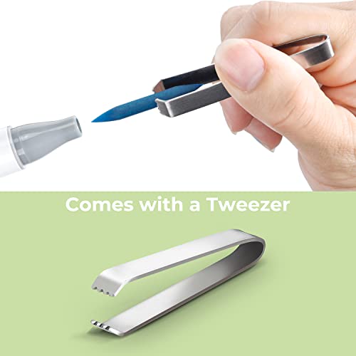 Ohuhu Replacement Super Brush Nibs Of Honolulu & Honolulu B Series - Pack Of 8 Alcohol Markers Brush Tip - 320-Color Art Marker Set #TOP5