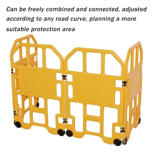 Barrière mobile rétractable à roulettes et clôture piétonne pliable