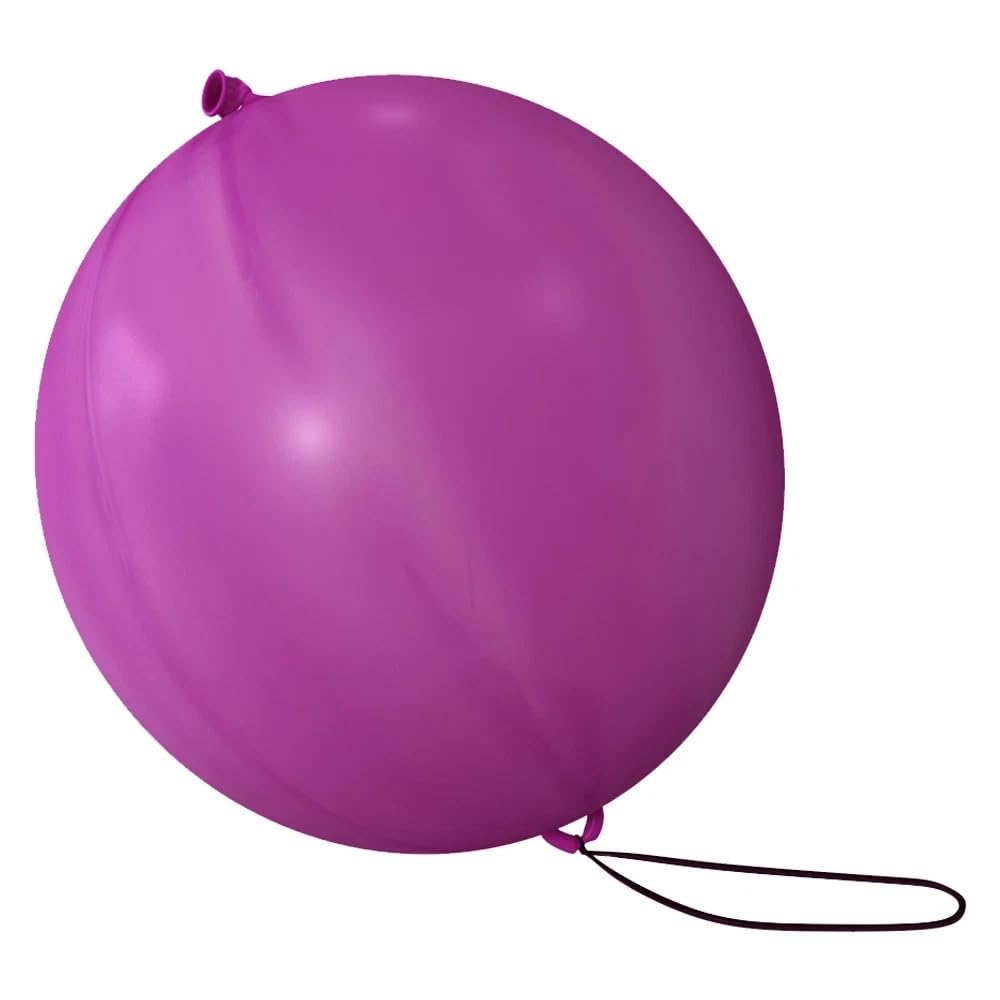 Punch Balloons with Elastic String – Kids Party Balloons Multi Pack (10, 15) | Large Durable Bouncy Balloons for Birthday, Outdoor Fun, Party Favors & Carnival Games (15, Multicolour)