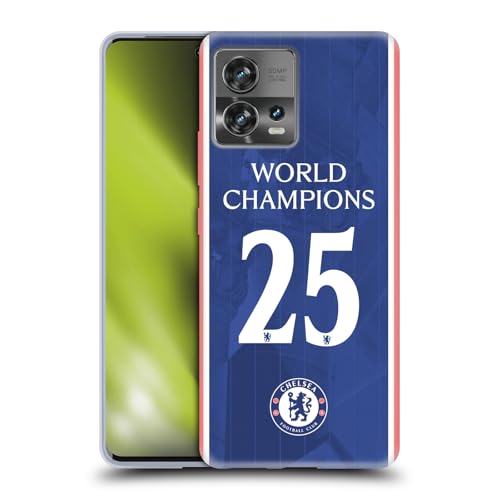 Head Case Designs Officially Licensed Chelsea Football Club Home Kit 2025 World Champions Gel Case [Military Grade Protection] Compatible with Motorola Moto Edge 30 Fusion