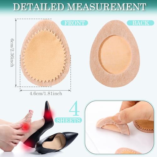 Image of Cutecrop 24 Pcs Foot Bunion Cushion Protector Pads Callus Toe Cushion Pad Corn Mat Patches Shoe Accessories for Women Men Wear with Shoes