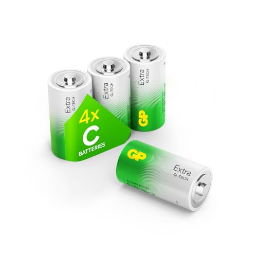 Accesorios De Tv Y Video, Electronics GP Pilas C - LR14 - Tipo C - Paquete de 4 Extra | Energía Duradera, Rendimiento Excepcional
