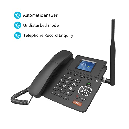 P03-4G Desktop Telefone Sem Fio 4G VOIP Phone Support 2 Contas SIP WIFI SIM Card com tela LCD Respos