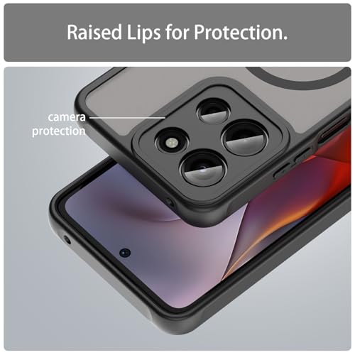 Image of Compatible with Moto G Play 2026 Case Cover,Compatible with MagSafe,Anti-Fall,Compatible with Motorola Moto G Power 2026 / Moto G 5G (2026) Cell Protective Phone Case Black