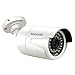 PECHAM HD 1200TVL Surveillance CCTV Camera 36 Infrared LEDs with 120ft IR Night Vision Distance 3.6mm Lens Wide Angle Waterproof Indoor / Outdoor Security Camera - White