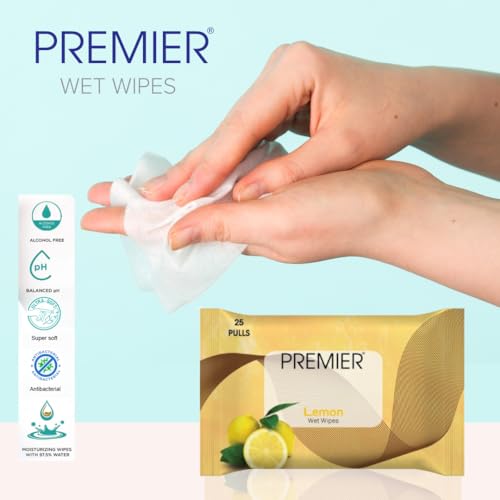 Image of Premier Refreshing Face Cleaning Wet Wipes (75 Sheets) | 25 Pulls per Pack | Pack of 3 Assorted | Soft, Skin-Friendly, Alcohol-Free | Perfect for Home, Travel & Office | Hydrates for Instant Freshness