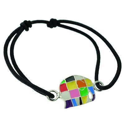 Pixi bijoux dla dzieci - Elmer - bransoletka z elastycznym sznurkiem (mała)