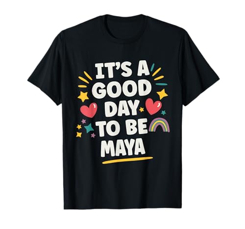 Maya Personalized Retro Girls Custom Maya Name Camiseta