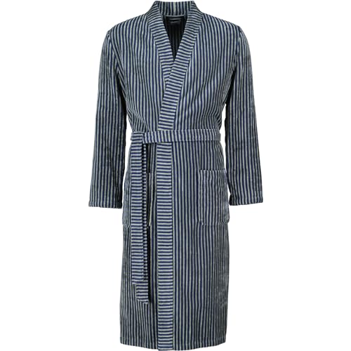 Preisvergleich Produktbild Cawö Home Bademäntel Herren Kimono Streifen 4854 blau-field - 14 S