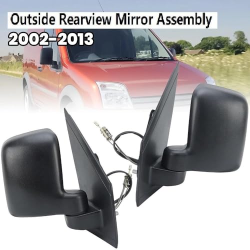 Rétroviseur Ford Transit Connect 2002-2013 noir texturé pliable manuellement