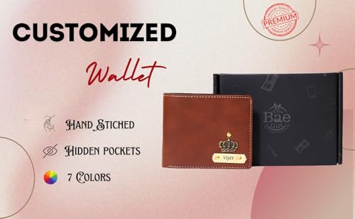 Image of Personalized Couple Gift Set - Custom Name Leather Wallet for Men & Handbag for Women | Premium Matching Gift for Husband Wife, Boyfriend Girlfriend | Birthday Anniversary Valentine Gift