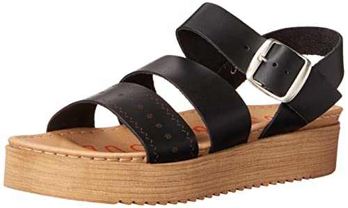 Musse & Cloud Men's Platform Wedge Ankle Strap Sandal