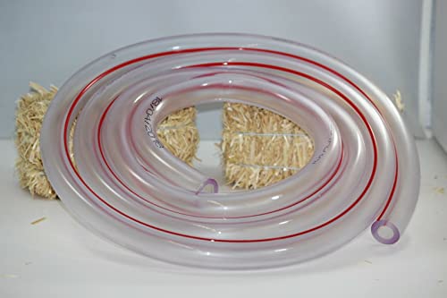 Milk Hose/Tube Transparent Food Grade for Cow Or Goat Milking Machines 7Ft Long by Melasty (5/8 Inch ID) (7ft)