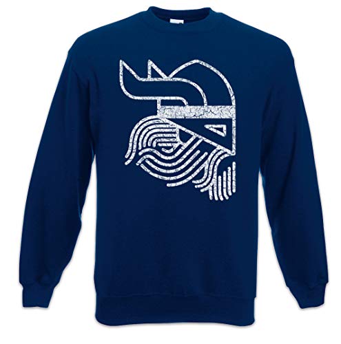 Sweatshirt Pullover Viking Head Symbol Urban Backwoods Sweater Pull