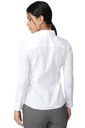 Image of Van Heusen Women's Regular Fit Solid Full Sleeve Cotton Rich Formal Shirt