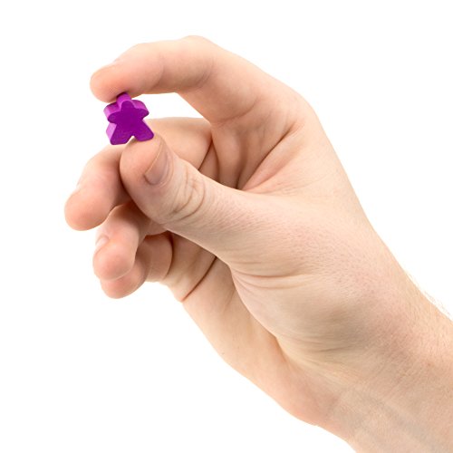 100 Wood Meeples| 16Mm Extra Board Game Pieces In 10 Colors|Bulk Replacement Tabletop Games & Strategy Game Expansion #TOP2