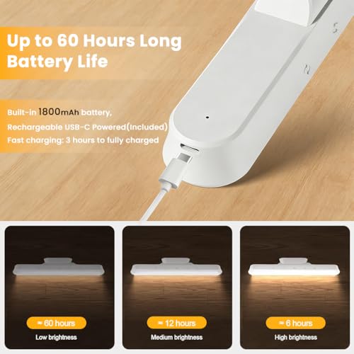 Image of ELEPHANTBOAT LED Night Light, 3-Color USB Rechargeable 1800mAh Cordless