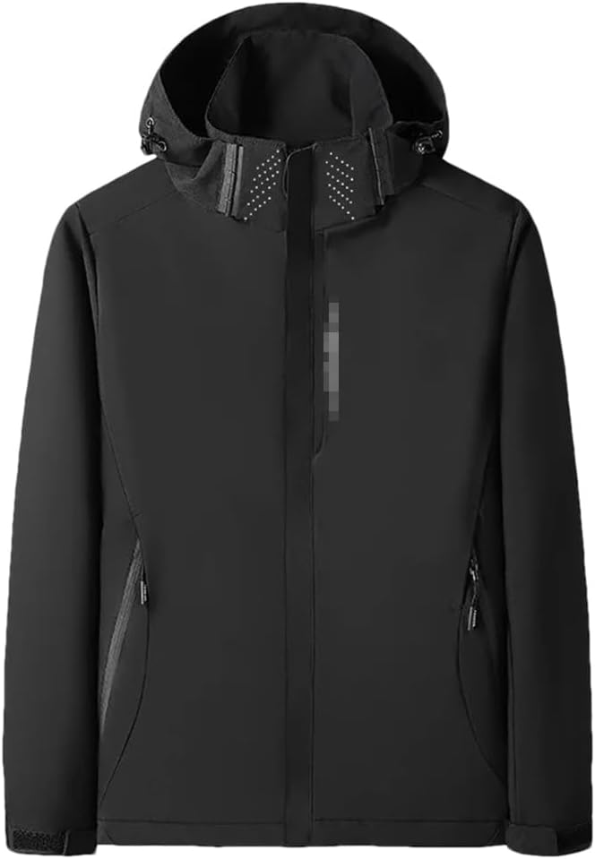 Men's Camping Windbreaker Jacket Male Hooded Zip-Up Coats Spring Youth Windproof Casual Outdoors Coat