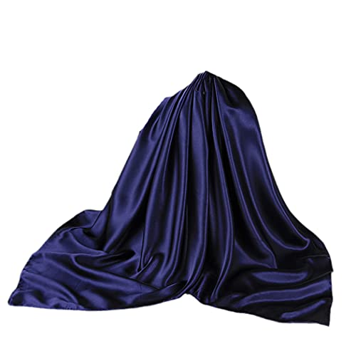 Hijab Scarves For Women, Silk Satin Hair Scarf, Female Solid Colors Kerchief, 90 * 90Cm Square Shawls Neck Scarfs3