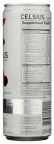 Image of Celsius RTD Green Tea Raspberry, 12 Ounce
