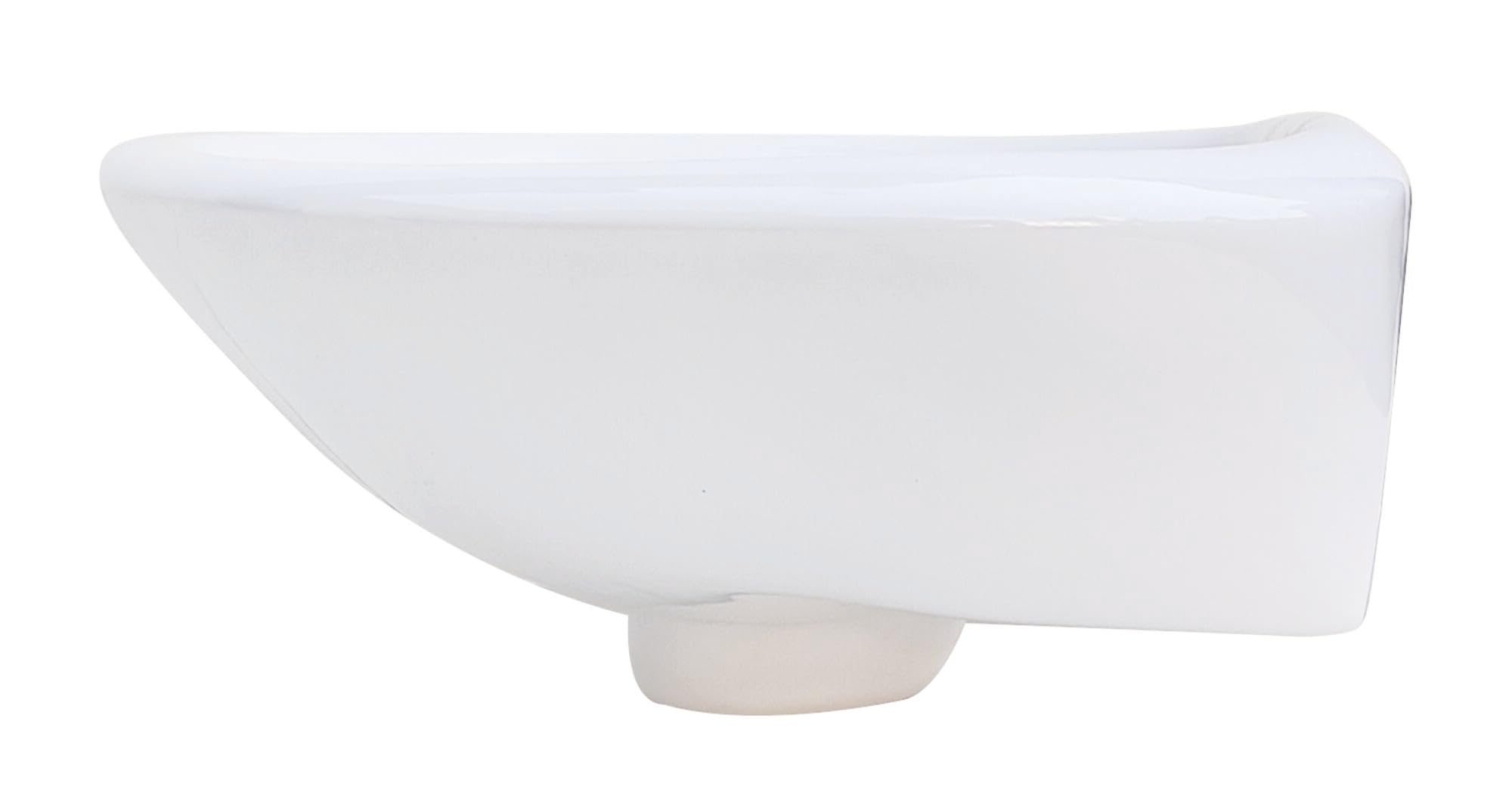 Lavabo SILVER Blanc 9-5cm H15-5xL44-5cmxL56cm Céramique | Facile à installer, Résistant aux taches, Avec trop-plein, Sans vidange ni robinetterie, Profondeur 9-5 cm, finition soignée