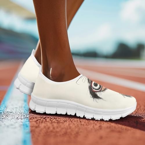 Image of Jeiento Cute Dog Women's Casual Slip On Shoes Loafers Sneakers for Women