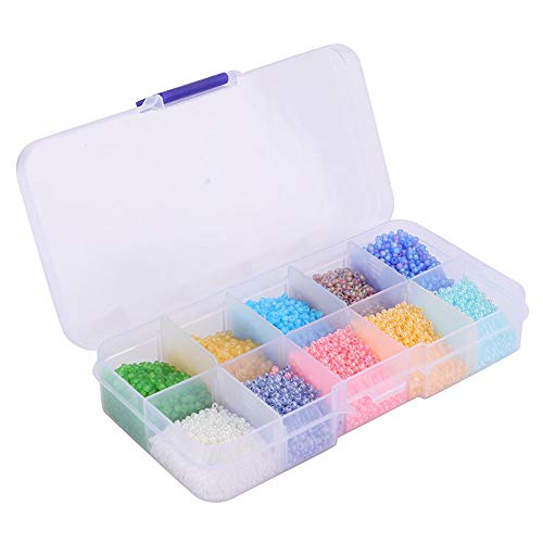 Várias cores com caixa de plástico colar fecho lagosta ganchos, anel de salto, iniciante para joalhe