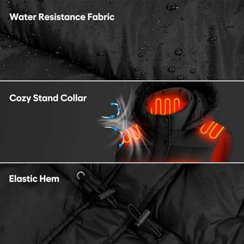 Image of Heated Vest for Women with 16000mAh Light Weight 15 Heating Zone Electric Heating Vest