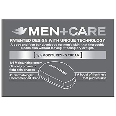 Dove Men+Care Elements Body and Face Bar Charcoal + Clay 4 oz, 4 Bar