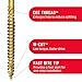 GRK Fasteners-10221 772691102218 RSS Bulk 5/16-Inch by 3-1/8-Inch Screw, 500 per Box, 3.125 inches, Yellow