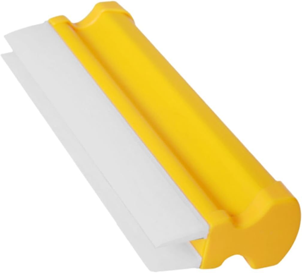 Luxshiny Double Row Silicone Squeegee for Car and Bathroom Cleaning Compact Water Scraper Tool for Windshield Mirrors and Kitchen Use
