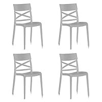 Set di 2 sedie da giardino London Cross NEW GARDEN, seduta grigia | Leroy Merlin