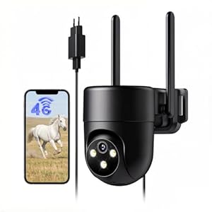 NUASI 24/7 Aufzeichnung 4G LTE Überwachungskamera Aussen mit SIM Karte, Outdoor Kamera Überwachung Ohne WLAN mit 2K Farb-Nachtsicht, AI Personenerkennung, 2-Wege-Audio, IP66 Wasserdicht