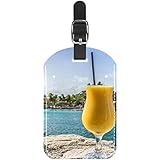Etiquetas de equipaje de la isla de bebidas tropicales de la pasión de Daiquiri para viaje, etiqueta de la maleta