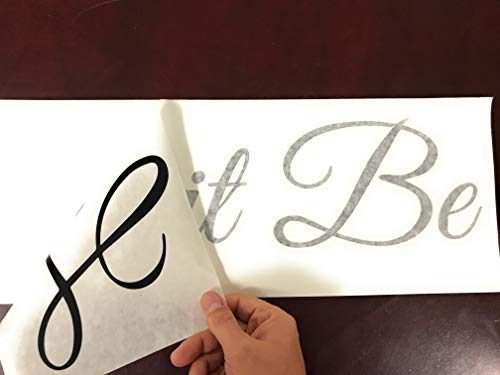 Motivational Wall Decal Quote | Let It Be | Inspirational Wall Sticker Saying | Relax Inspire Motivate Yourself | Peace Tranquility Letting Go Zen Meditation Phrase | Let Go | Home Decor Office Wall Quotes #TOP6