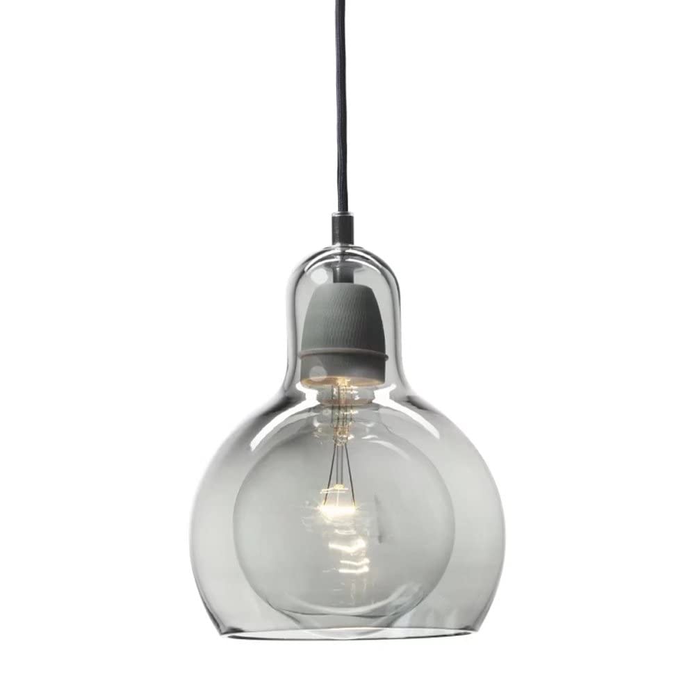 Luminaire Suspendu en Verre Industriel E27 pour Salon