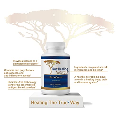 True Healing Naturals - Biota-Solve - Microbial Balance - Provides Balance To A Disrupted Microbiome - 60 Capsules #TOP3