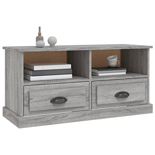 Meuble TV compact gris Sonoma pour optimiser le rangement des petits salons - 5